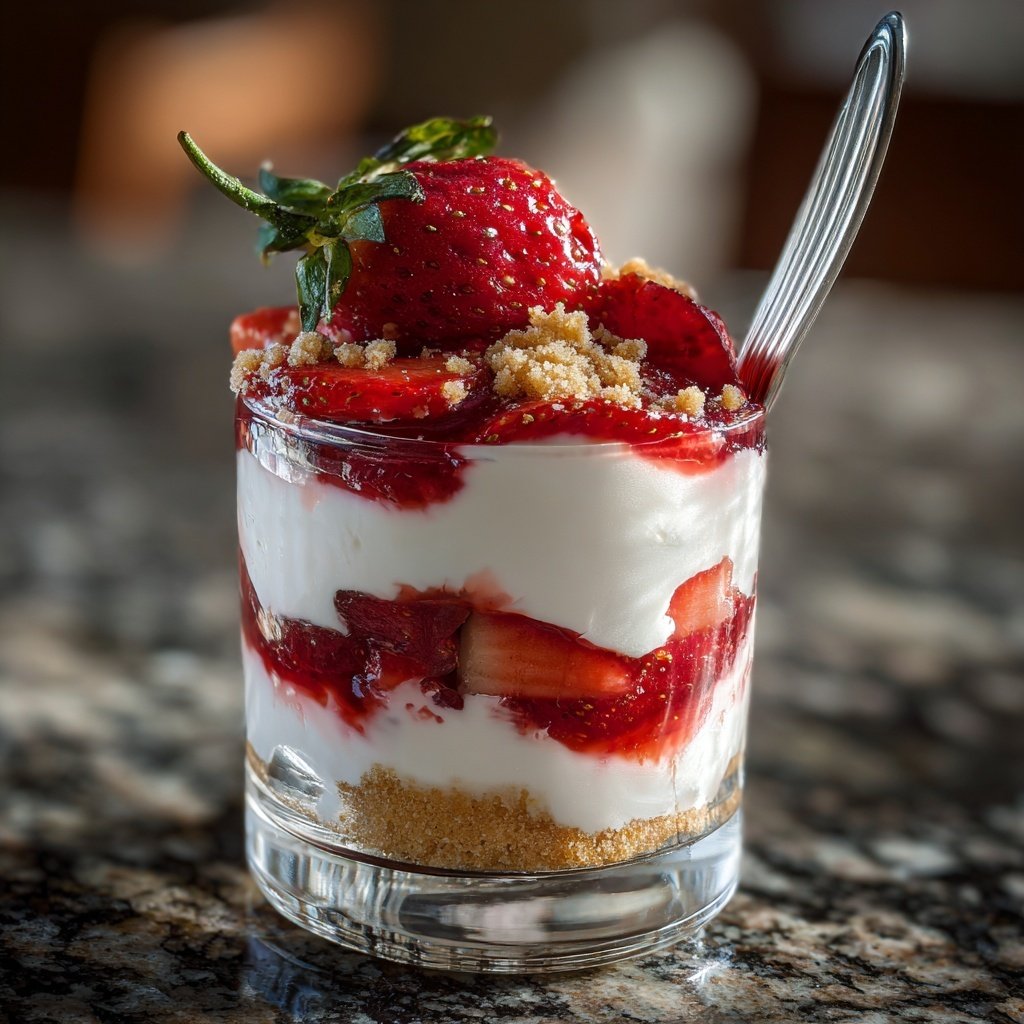 Erdbeer Vanille Schichtdessert