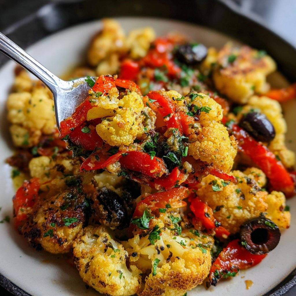 Blumenkohl Pfanne Mediterran