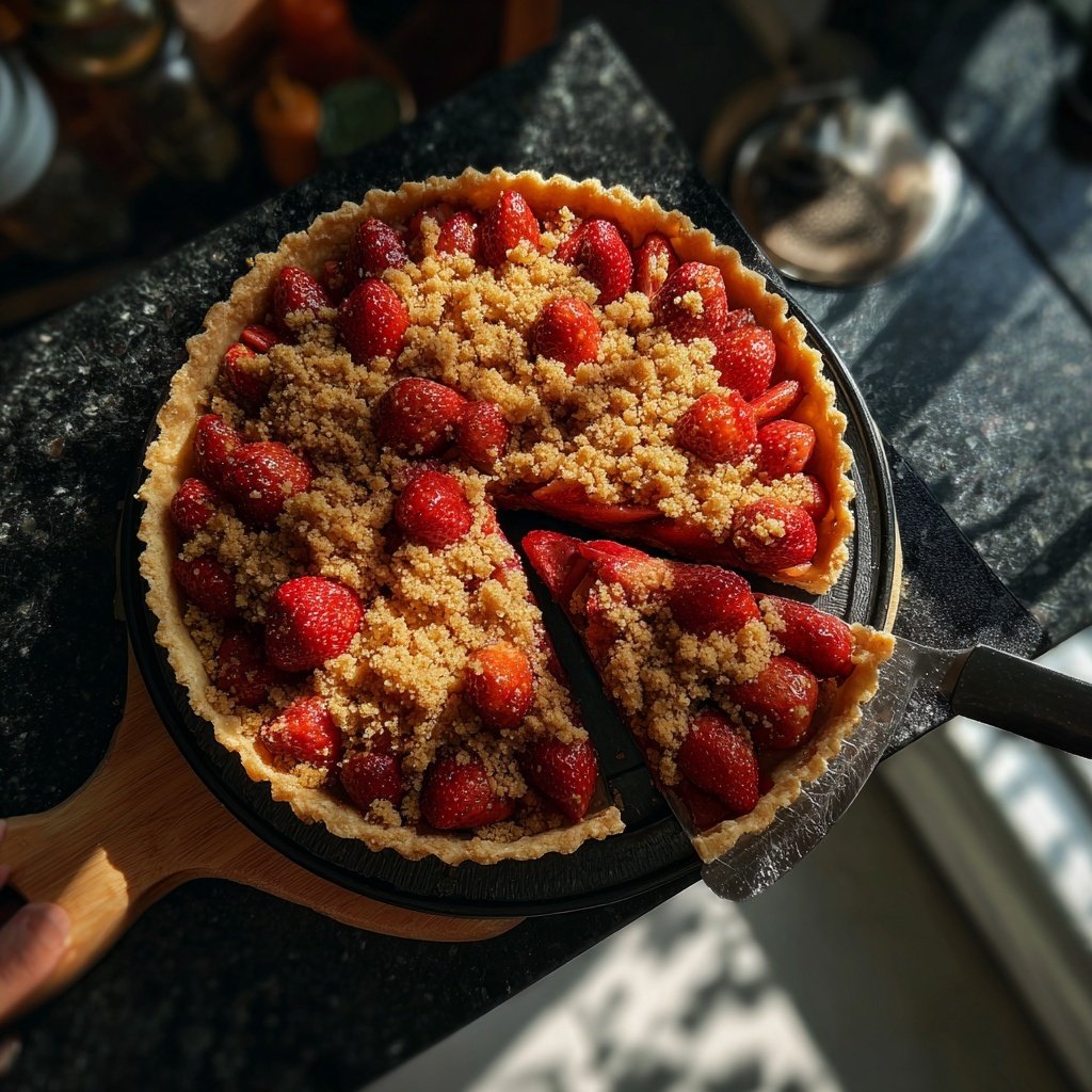 Erdbeer Streusel Tarte