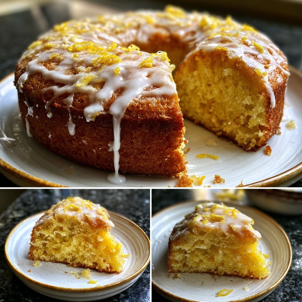 Zitronenkuchen mit Joghurt